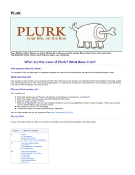 What Are the Uses of Plurk? What Does It Do?
