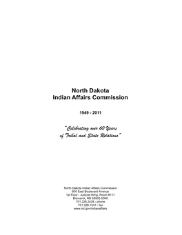 ND Indian Affairs Commission Tribal Program Directory