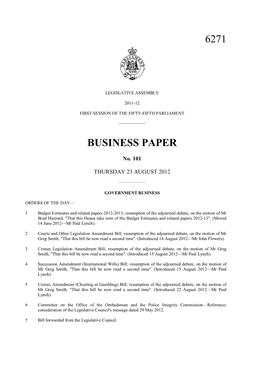 6271 Business Paper