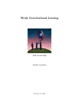 Weak Gravitational Lensing