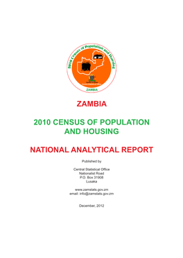 Zambia 2010 Census of Population and Housing