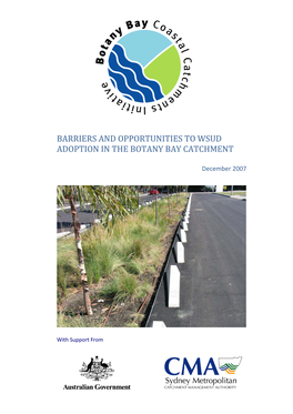 Barriers and Opportunities to Wsud Adoption in the Botany Bay Catchment