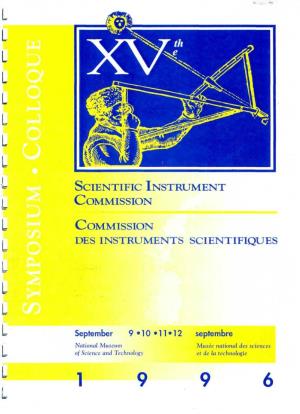 Xve Colloque De La Commission Des Instruments Scientifiques COMMUNICATIONS Mardi 10 Septembre