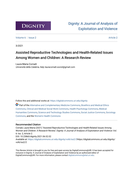 Assisted Reproductive Technologies and Health-Related Issues Among Women and Children: a Research Review