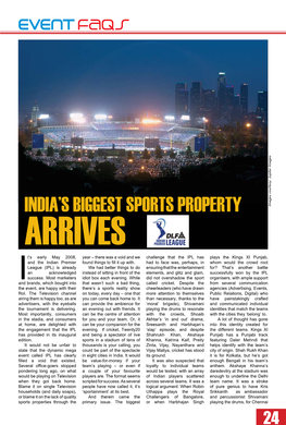 India's Biggest Sports Property