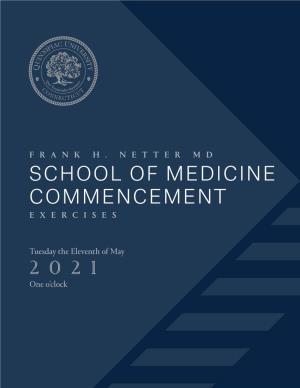 2021 Frank H. Netter MD School of Medicine Commencement Program, Quinnipiac University