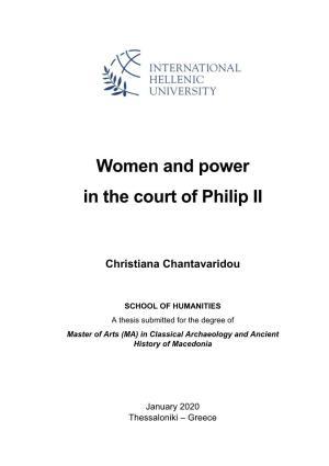 Women and Power in the Court of Philip II