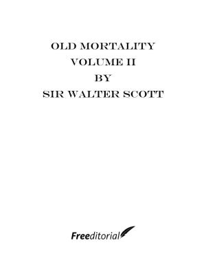 Old Mortality Volume II by Sir Walter Scott