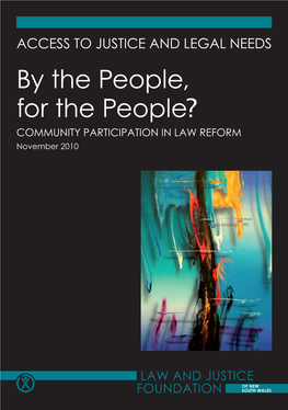 By the People, for the People? Community Participation in Law Reform November 2010