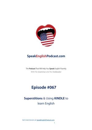 067 Superstitions in English