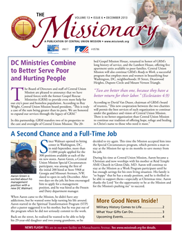 Dc Ministries Combine to Better Serve Poor and Hurting People a Second