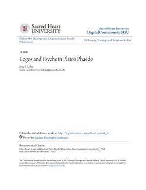Logos and Psyche in Plato's Phaedo Jesse I