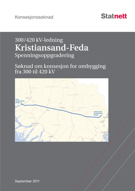 Konsesjonssøknad Kristiansand Feda 2809