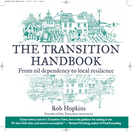 THE TRANSITION HANDBOOK from Oil Dependency to Local Resilience