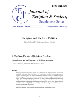 Religion and the New Politics