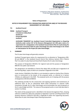 St Lukes Interchange (St Lukes Interchange) to Be Shown As Road Purposes for the Project (St Lukes Interchange)