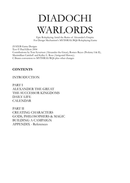Diadochi Warloards V5.6
