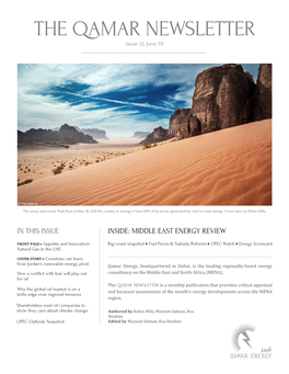 THE QAMAR NEWSLETTER Issue 32, June ’19