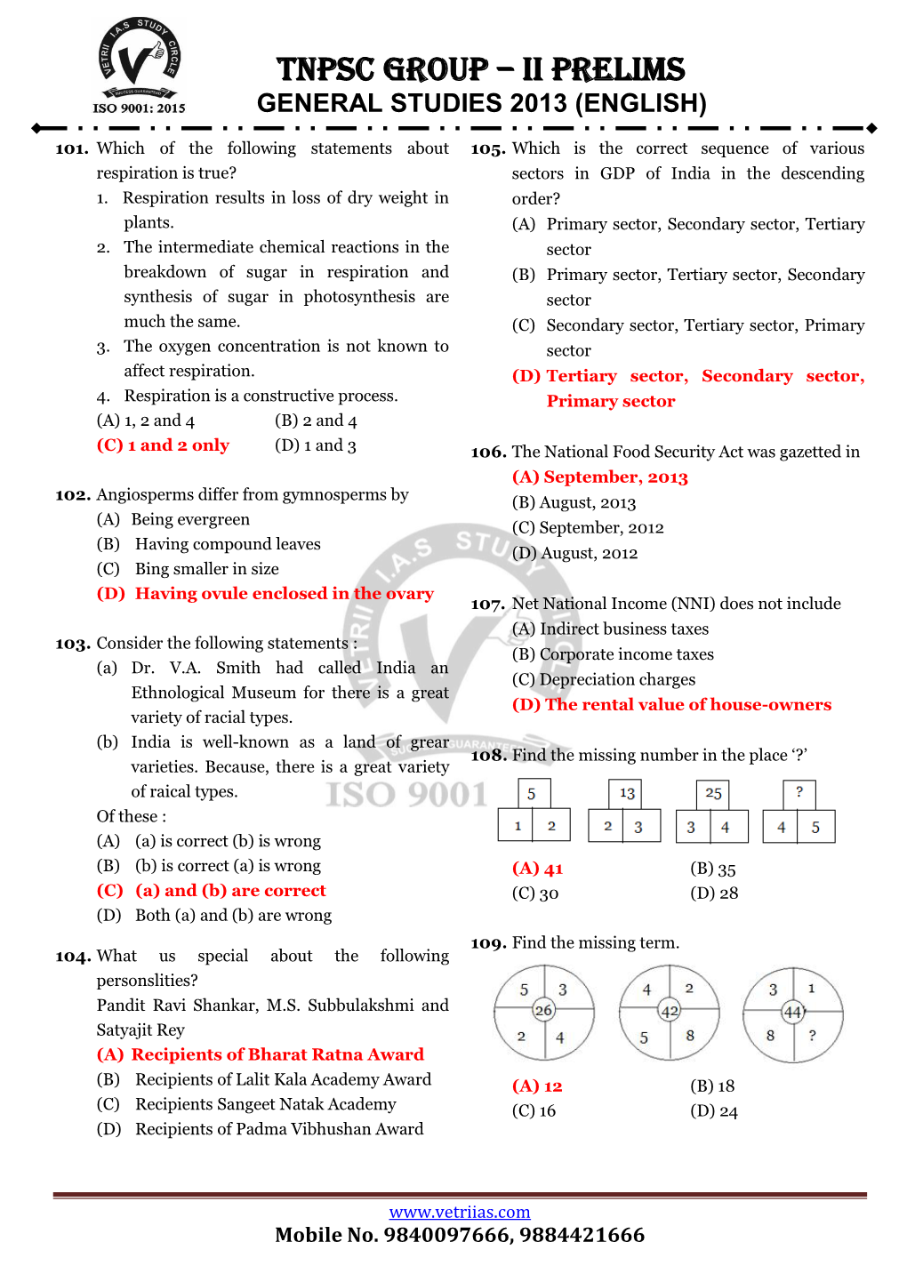 General Studies 2013 (English)