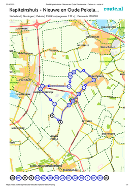 Kapiteinshuis - Nieuwe En Oude Pekelaroute - Fietsen in - Route.Nl Kapiteinshuis - Nieuwe En Oude Pekela