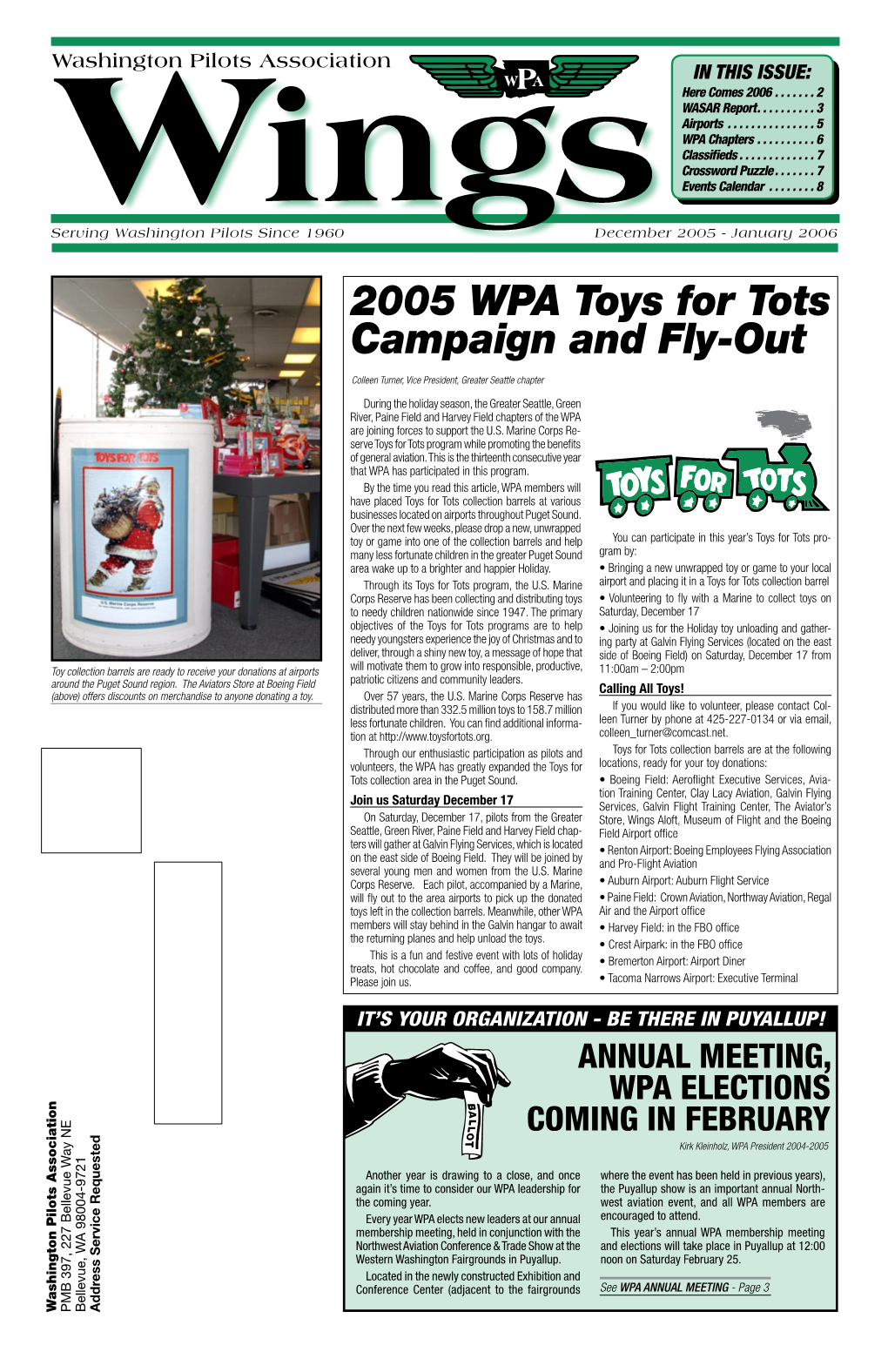 2005 WPA Toys for Tots Campaign and Fly-Out