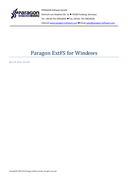 Paragon Extfs for Windows