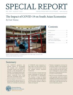 The Impact of COVID-19 on South Asian Economies by Uzair Younus