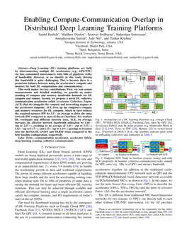 Enabling Compute-Communication Overlap in Distributed Deep