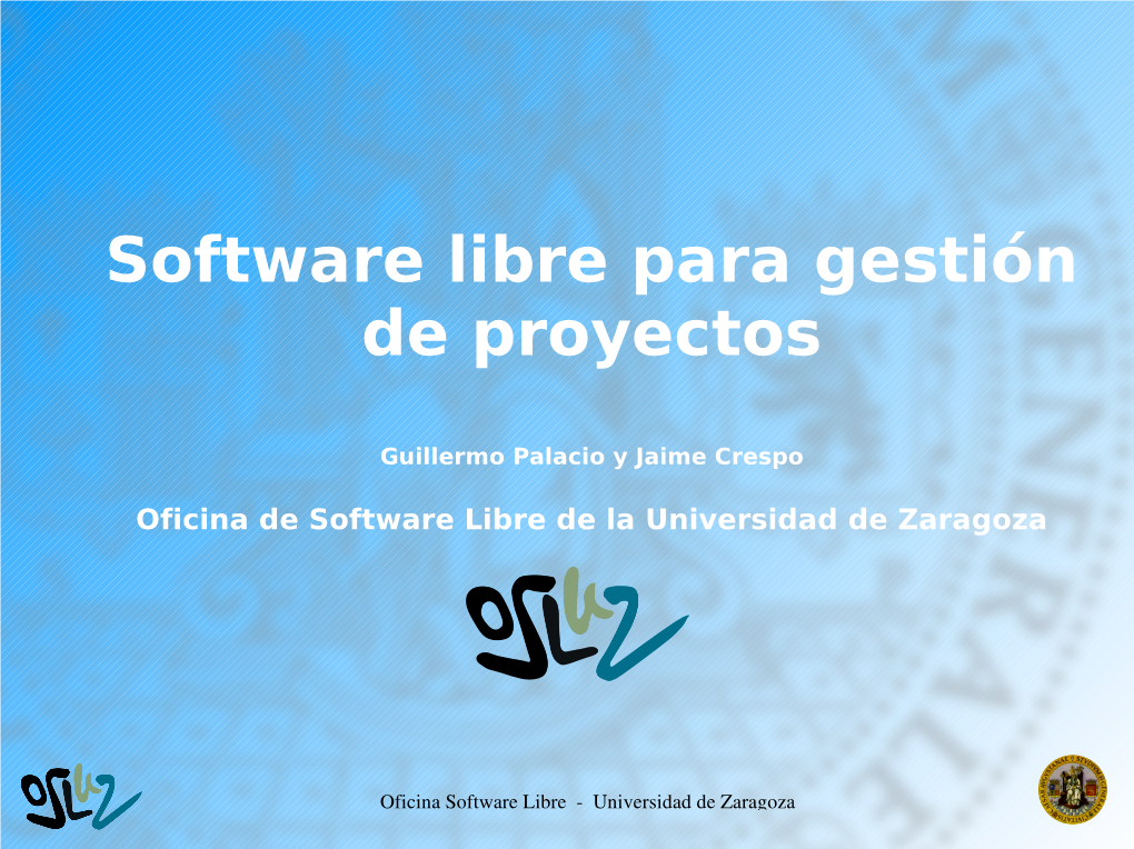 Software Libre Para Gestión De Proyectos