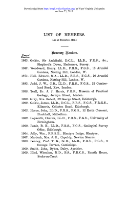 List of Membees