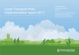 Local Transport Plan Implementation Report 2017