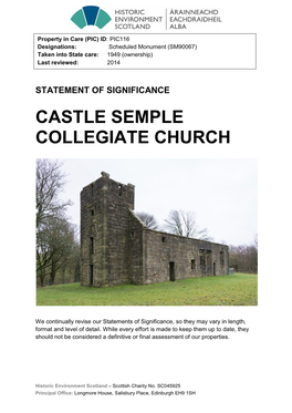 Castle Semple Collegiate Church