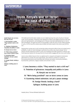 Inside Kenya's War on Terror: the Case of Lamu