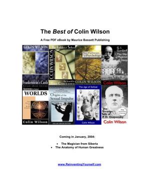 The Best of Colin Wilson Ebook