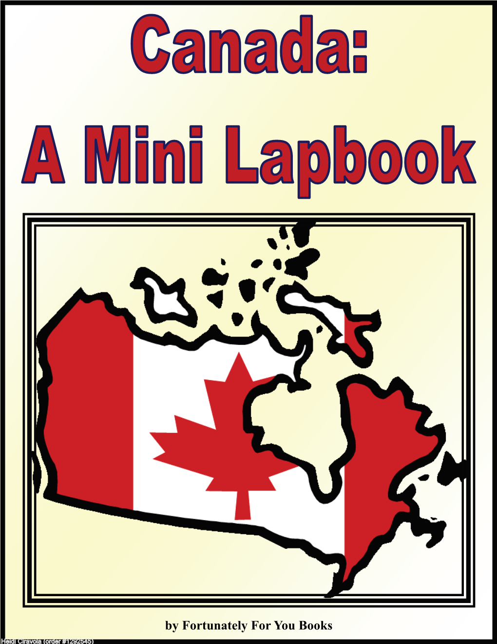 Canada: a Mini Lapbook