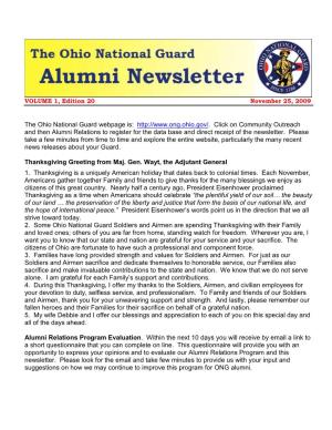 Alumni Newsletter25nov09