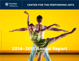 2014–2015 Annual Report Letter from the Director