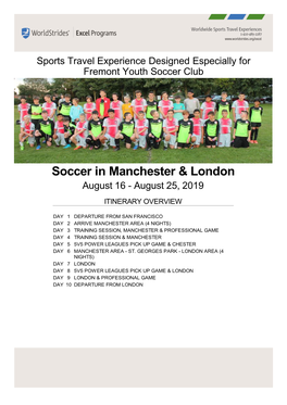 Soccer in Manchester & London