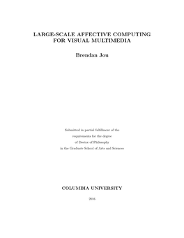 Large-Scale Affective Computing for Visual Multimedia