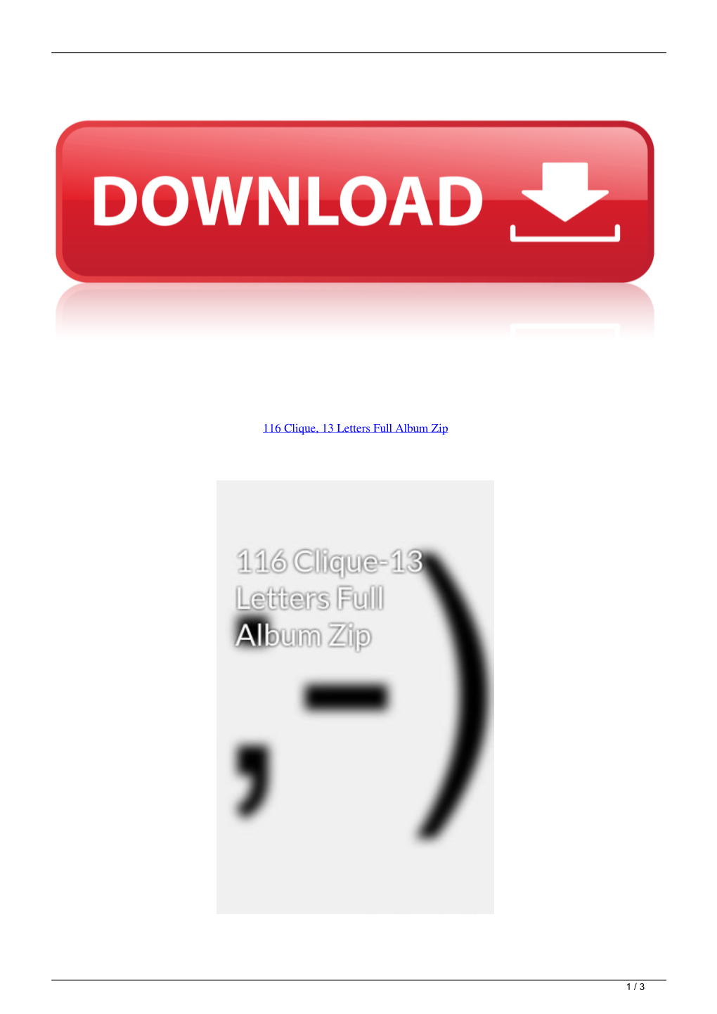 116 Clique 13 Letters Full Album Zip