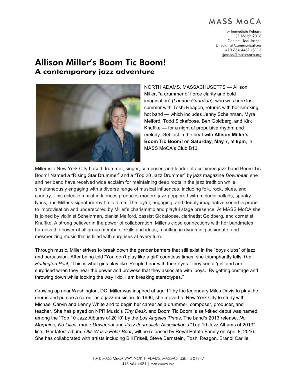 Allison Miller's Boom Tic Boom!