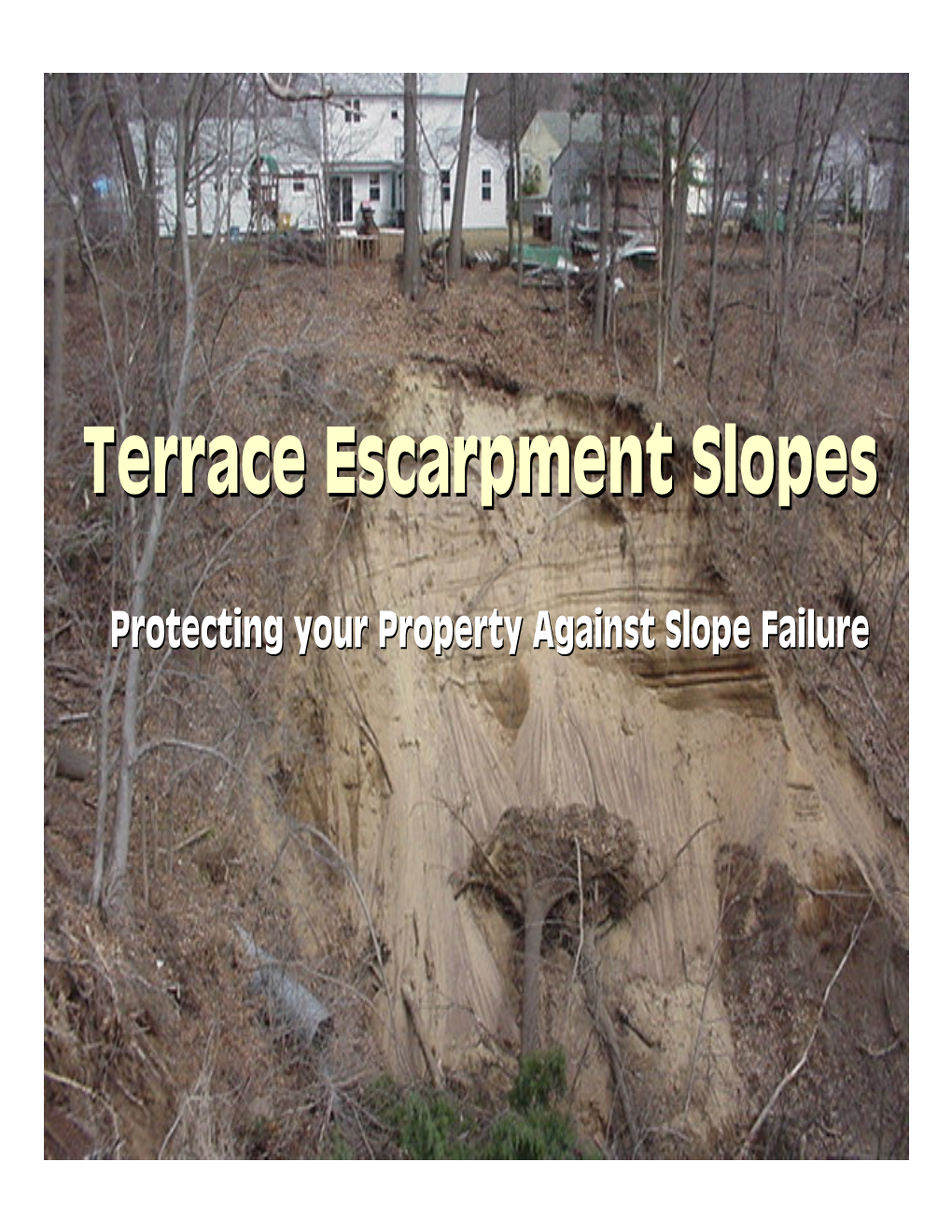 Terrace Escarpment Slopes?