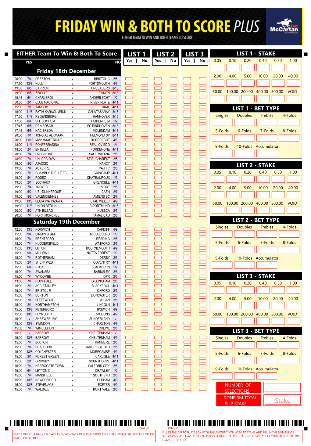 Fridays Win & BTTS PLUS Overlayimage