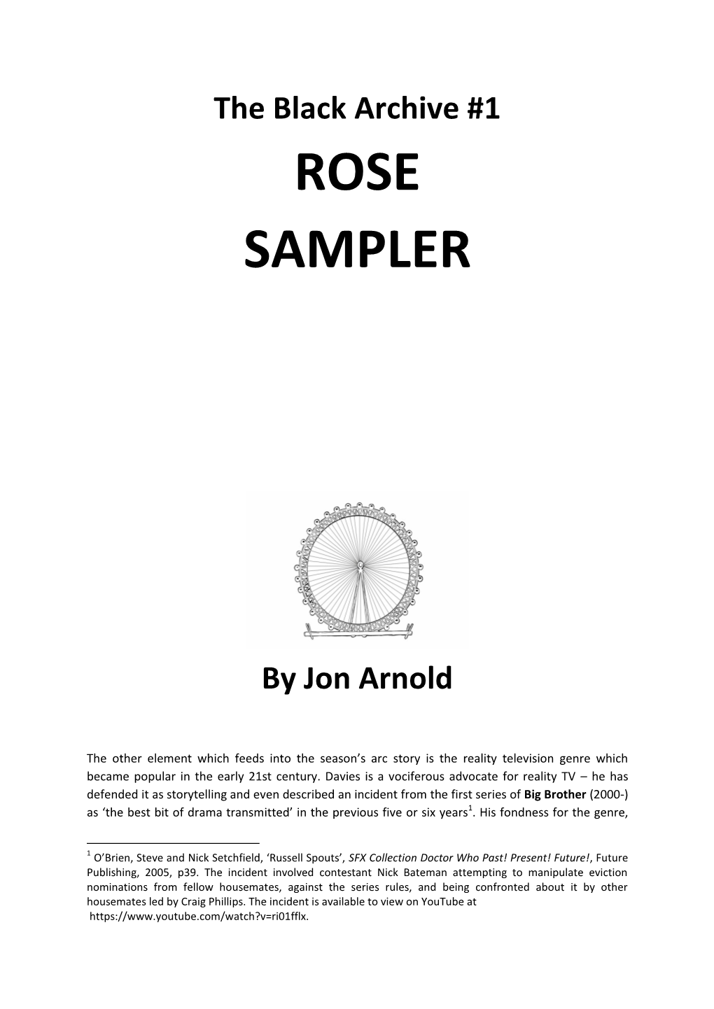 Rose Sampler