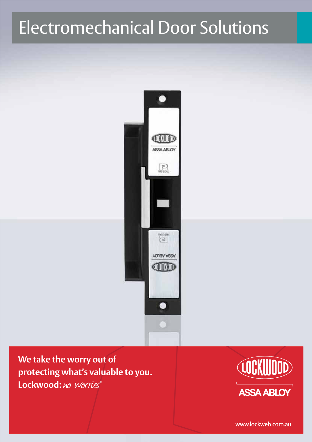 Lockwood Electromagnetic Locking Catalogue.Pdf (.Pdf, 1.3