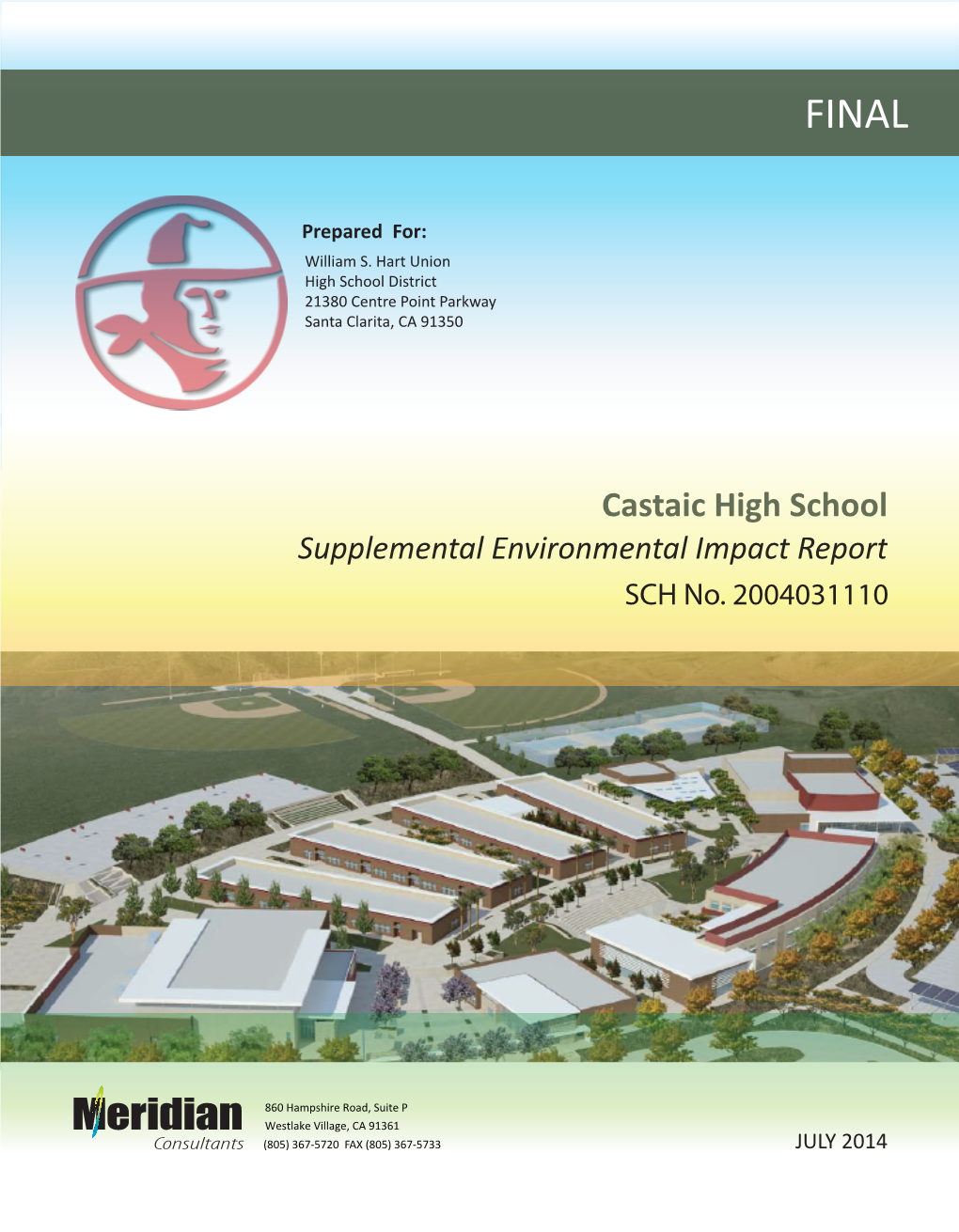 Castaic High School Supplemental Environmental Impact Report SCH No