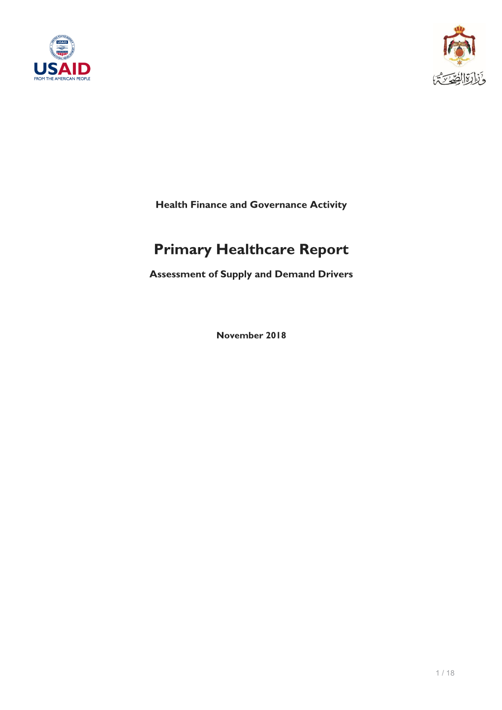 Primary Healthcare Report
