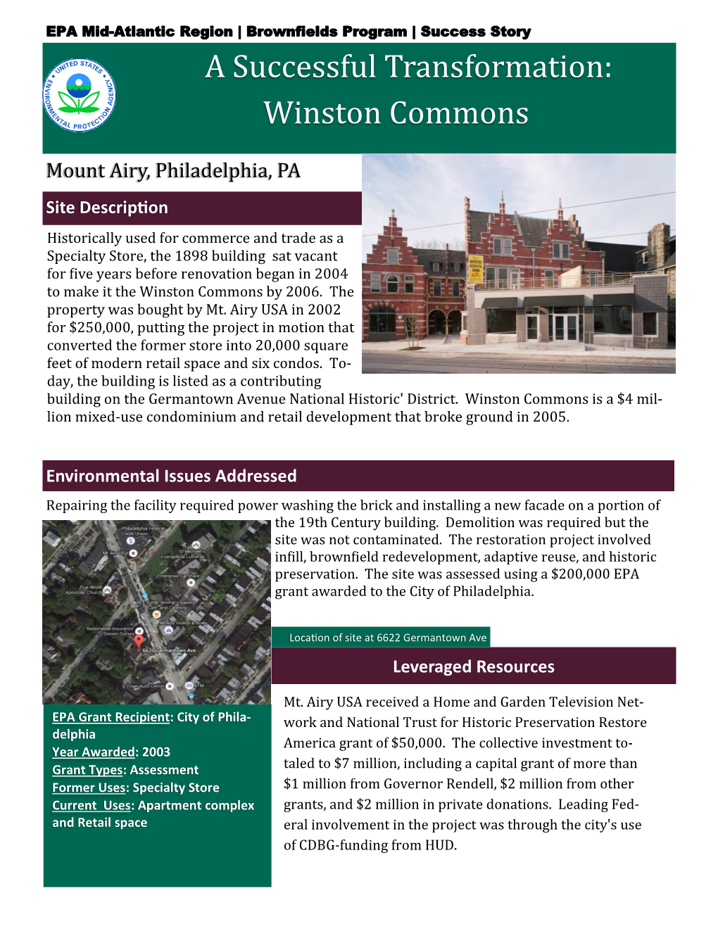 A Successful Transformation: Winston Commons