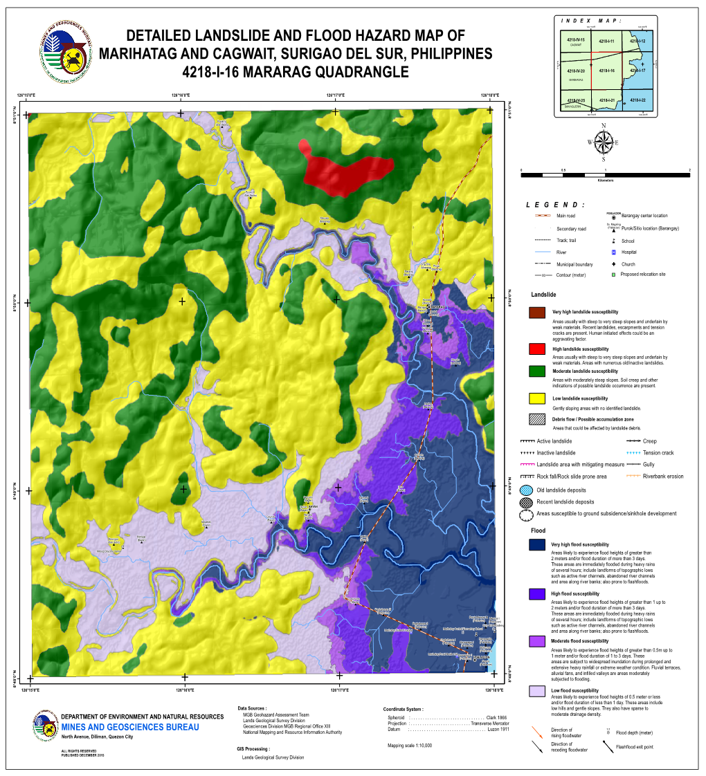 Detailed Landslide and Flood Hazard Map of Marihatag