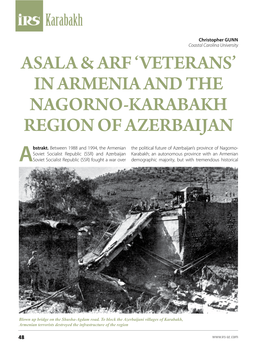 Asala & Arf 'Veterans' in Armenia and the Nagorno-Karabakh Region Of
